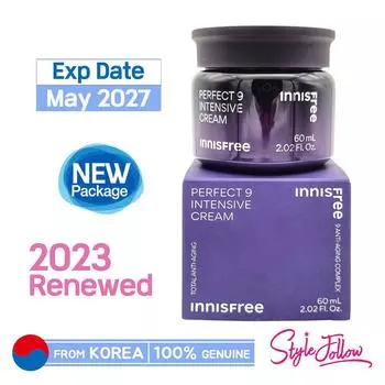[INNISFREE] Perfect 9 Интенсивный крем 60 мл 1pc + Sample Gifts