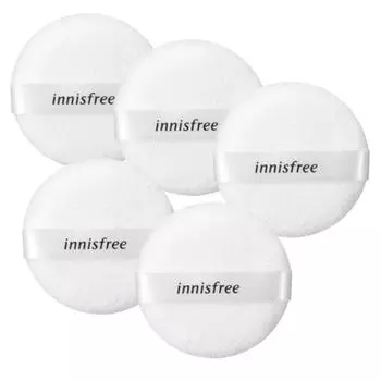INNISFREE Пуховки для пудры, 5 шт. 5ea