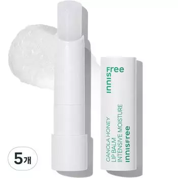 Innisfree Бальзам для губ с рапсовым медом, 3,5 г, 5 упаковок