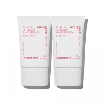 Innisfree Солнцезащитный крем Tone Up No Sebum Ex Spf 50+ Pa4+ 60 мл 2 FREE