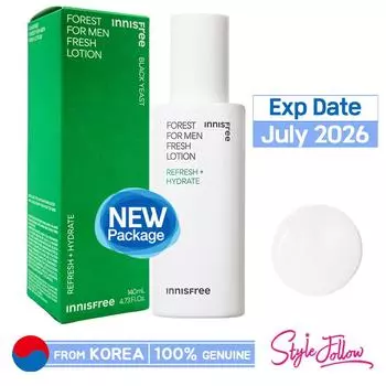 [INNISFREE] Свежий лосьон для мужчин Forest 140 мл 1pc + Sample Gifts