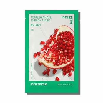 INNISFREE Тканевая энергетическая маска с гранатом, 1 шт.