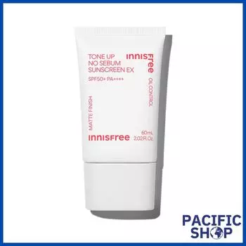 [Innisfree] Tone Up No Sebum Sunscreen EX SPF50+ PA++++ 60 мл