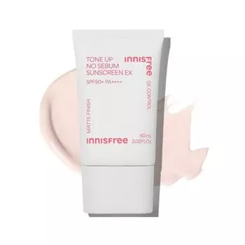 Innisfree Tone-Up No-Sebum Sunscreen EX SPF50+ PA++++ (60мл)
