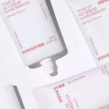innisfree TONE UP NO SEBUM SUNSCREEN EX 60мл