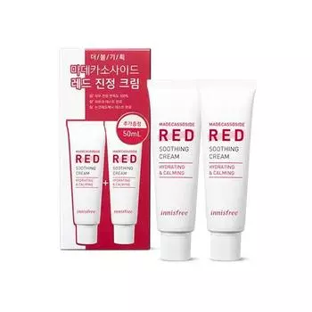 Innisfree True Madecassoside Red Calm Cream Двойной специальный набор 50 мл + 50 мл