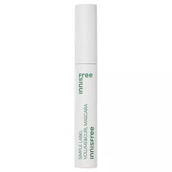 Innisfree Тушь для ресниц Simple Label Volume & Curl 7,5 г, 1 шт.