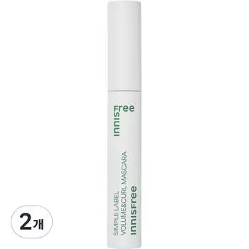 Innisfree Тушь для ресниц Simple Label Volume & Curl 7,5 г, 2 шт.