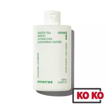 [Innisfree] Увлажняющая очищающая вода с аминокислотами зеленого чая, 320 мл 320ml