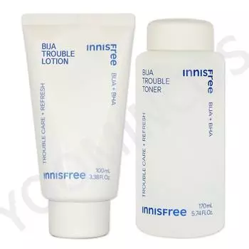 Innisfree Visa Trouble набор из 2 предметов/лосьон (один предмет) + тонер (один предмет), лосьон (один предмет) + тонер (один предмет), 1 кусок
