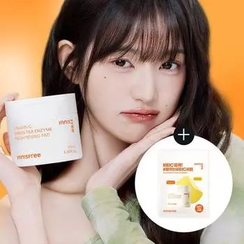 Innisfree Тонизирующие салфетки Vita C Green Tea Enzyme Blemish, 60 листов (Планируется +10 листов)