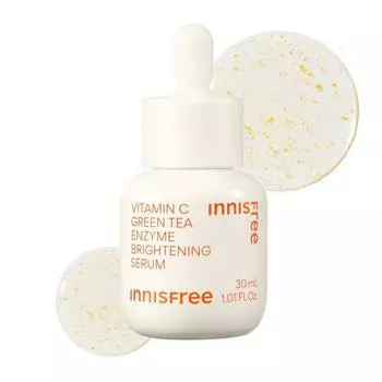 [Innisfree] Vita C Green Tea Enzyme Bright Serum 30 мл - настоящая сыворотка с витамином C, увлажняющая, гипоаллергенная, для чувствительной кожи
