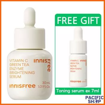 Innisfree Витамин С, фермент зеленого чая, осветляющая сыворотка 30 мл+7 мл