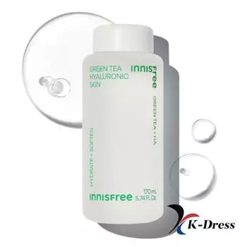 Innisfree Зеленый чай с гиалуроновой кислотой для кожи 170 мл 1 PCS