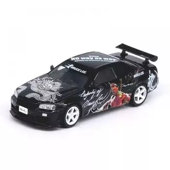 INNO64 x TOYEAST Nissan Skyline Bruce Lee Mini Car 1/64 GT-R Брюс Ли (Р34)