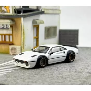 Inno 1:64 White 308 GTB LBWK Coupe Racing Sports Model Diecast Metal Car New Collection