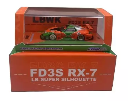 Inno Models Car Mazda RX7 FD3S Silhouette LBWK Tokyo Auto Salon 2024 Malaysia Diecast Expo Diecast Model Car LB-Super 1/64 IN64-LBWK-RX7-04
