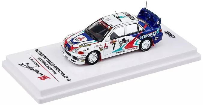 Inno Models Mitsubishi Lancer Evolution III Australia Rally 1996 Завершенный продукт 1/64 #7