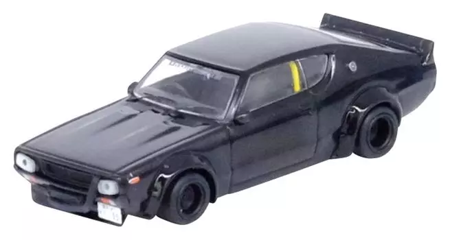Inno Models NISSAN Skyline 2000 Kenmeri Black Finished Product 1/64 GT-R (KPGC110) KPGC110LB-BLA