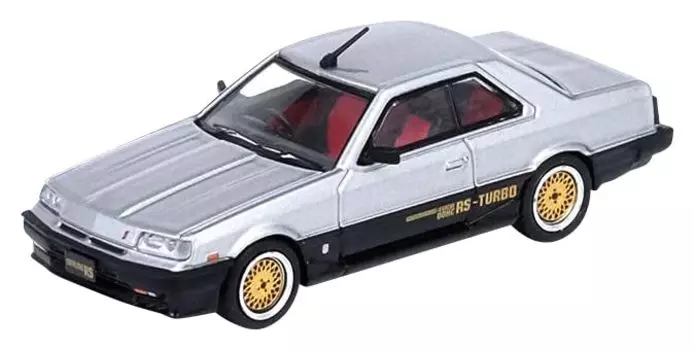 Inno Models Nissan Skyline 2000 TURBO Finished Product 1/64 RS-X (DR30) Silver/Black