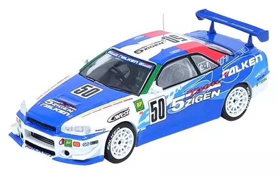 Inno Models Nissan Skyline 5ZIGEN FALKEN Super Taikyu 2000 Победитель N1 Готовая модель 1/64 GT-R R34#50