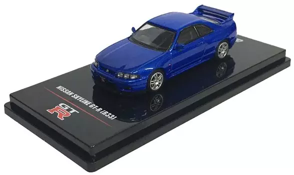 Inno Models Nissan Skyline Bayside Blue Finished Product 1/64 GT-R (R33) синий