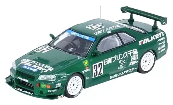Inno Models Nissan Skyline PRINCE CHIBA FALKEN Super Taikyu 1999 Class 1 Winner Finished Product 1/64 GT-R R34#32
