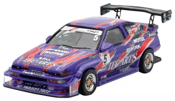 Inno Models Toyota Sprinter Trueno N2 ПРОЕКТ ПО Завершенный продукт 1/64 (АЕ86) Tec-Art s фиолетовый