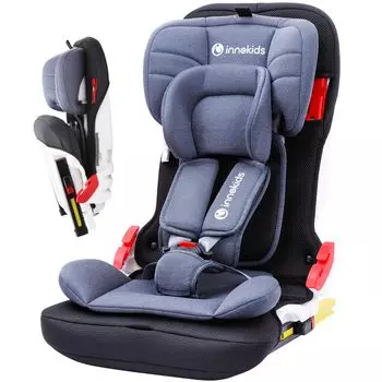 innokids детское кресло ISOFIX для детей от 1 года в автомобиле, легко устанавливаемое сиденье, сиденье, совместимое, 11, компактное, складное, легкое, портативное, совместное использование, синий