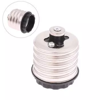 Innovative And Practical Silver E40 To E27 Led Light Base Lamp Bulbs Adapter Socket Converter Base Holder Diy Accessories