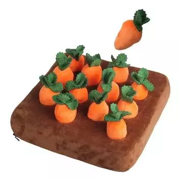 Innovative Dog Toys Snuffle Mat for Pet Plush Carrot Toy Mat Plush Vegetable Field Pull Radish Plush Carrot Dog Interactive Toys