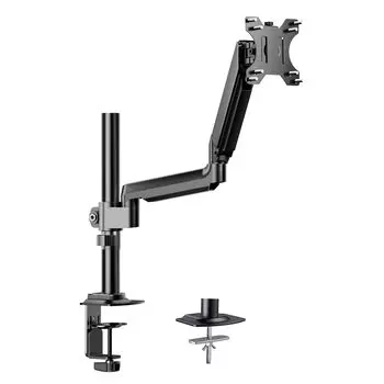 Innovative Model Higher Futtest PC Monitor Arm for Load Single VESA 75 x x 100mm Gas Spring Type Grommet Clamp Type Adjustable Arm Monitor Display Arm чёрный
