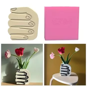 Инновационные силиконовые формы Формы для цветочных ваз Формы для гибких украшений в форме руки Уникальные формы для цветочных горшков для поделок