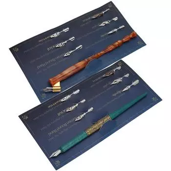 Инновационная красивая ручка с 6 наконечниками для занятий английской каллиграфией и подарками Brown