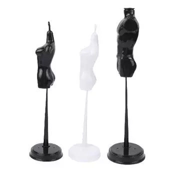 Инновационная шкала 1:6 мини черно-белых подставок для дисплея, держателей, стоящих игрушек, кукол, аксессуаров, платье, одежда, манекен, модель