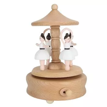 Инновационная вращающаяся музыкальная шкатулка с танцующей девушкой, украшение для домашнего стола, подарок