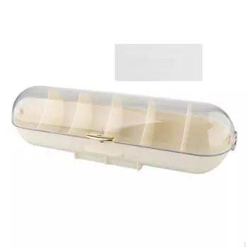 Инновационное решение для хранения носков и нижнего белья с разделенными отделениями Cream White