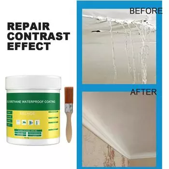 Инновационный герметик, прозрачный водостойкий агент с кисточкой для дома (300г) .