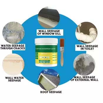 Инновационный герметик, прозрачный водостойкий агент с кисточкой для дома (30г) КДЕ