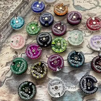 Инновационный и практичный случайный цветной счетчик небольшого размера 20 мм, трекер повреждений здоровья и ран, 1 шт., трекер жизни от 0 до 9 лет