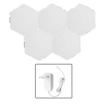 Инновационный шестигранный DIY настенный декоративный светильник, домашний свет для украшения спальни, гостиной