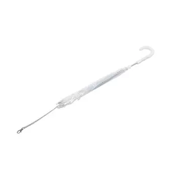 Инновационный зонт для домашних животных, зонт для собак и кошек с цепочкой для вытягивания троса для прогулок под дождемПрозрачный прозрачный