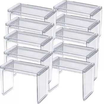 Inomata Chemical Хранение мелочей Зеркало для ванной Выдвижная полка 10 шт. Прозрачный Сделано в Японии Макияж Легко снимается Экономия места Штабелируемый Бутылка Тюбик