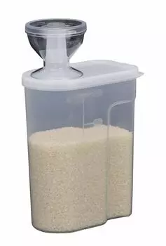 Inomata Chemical Refrigerator Rice Jar 2kg Made in Japan 1247 Clear (Inomata-K)