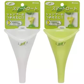 INOMATA Присоска для листьев Умная воронка для ванны Зеленый / Белый зелёный