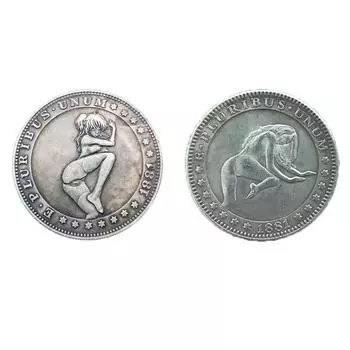 Иностранная валюта, Иностранный антикварный памятный знак, Значок иностранной торговли, Зеленый, Новое решение, Да/нет памятный знак One Size