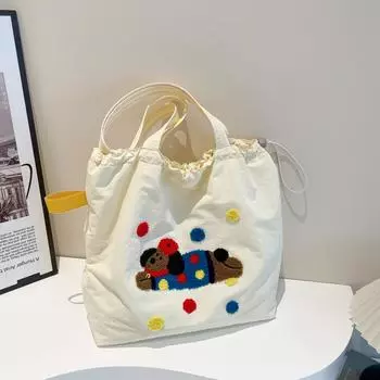 Иностранный стиль, нишевый тренд, одно плечо, повседневная и красивая осенняя новая сумка, женская корейская версия, иностранная простая сумка-тоут большой вместимости