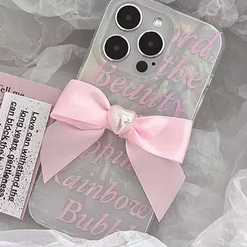 Ins 2023 3d розовый бант Beauty Imd противоударный чехол для Iphone 13 11 Promax 12 14 Pro Max милый чехол для телефона задняя крышка Капа For iphone 14