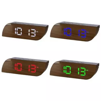 ins ABS Silent LED Clock With Temperature Display For Minimalist Room And Night Mode Living Room Bedroom белый