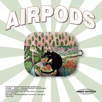 Ins Applicable to Airpods3 Generation Earphone Case Airpodspro Second Generation/Generation Protective Cover Glossy Hard Case Airpods4 Generation Apple AirPods